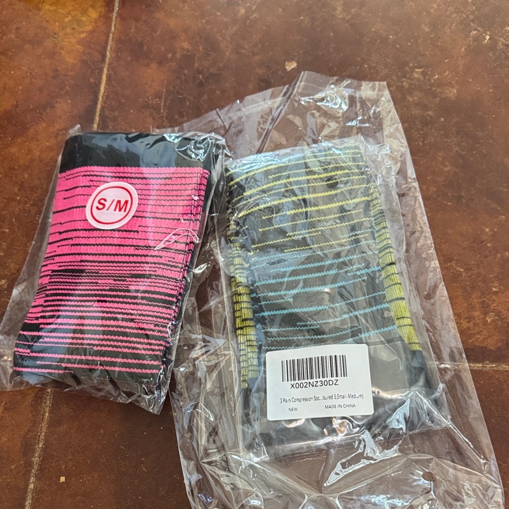 Striped Pink and Yellow Arm Sleeves
